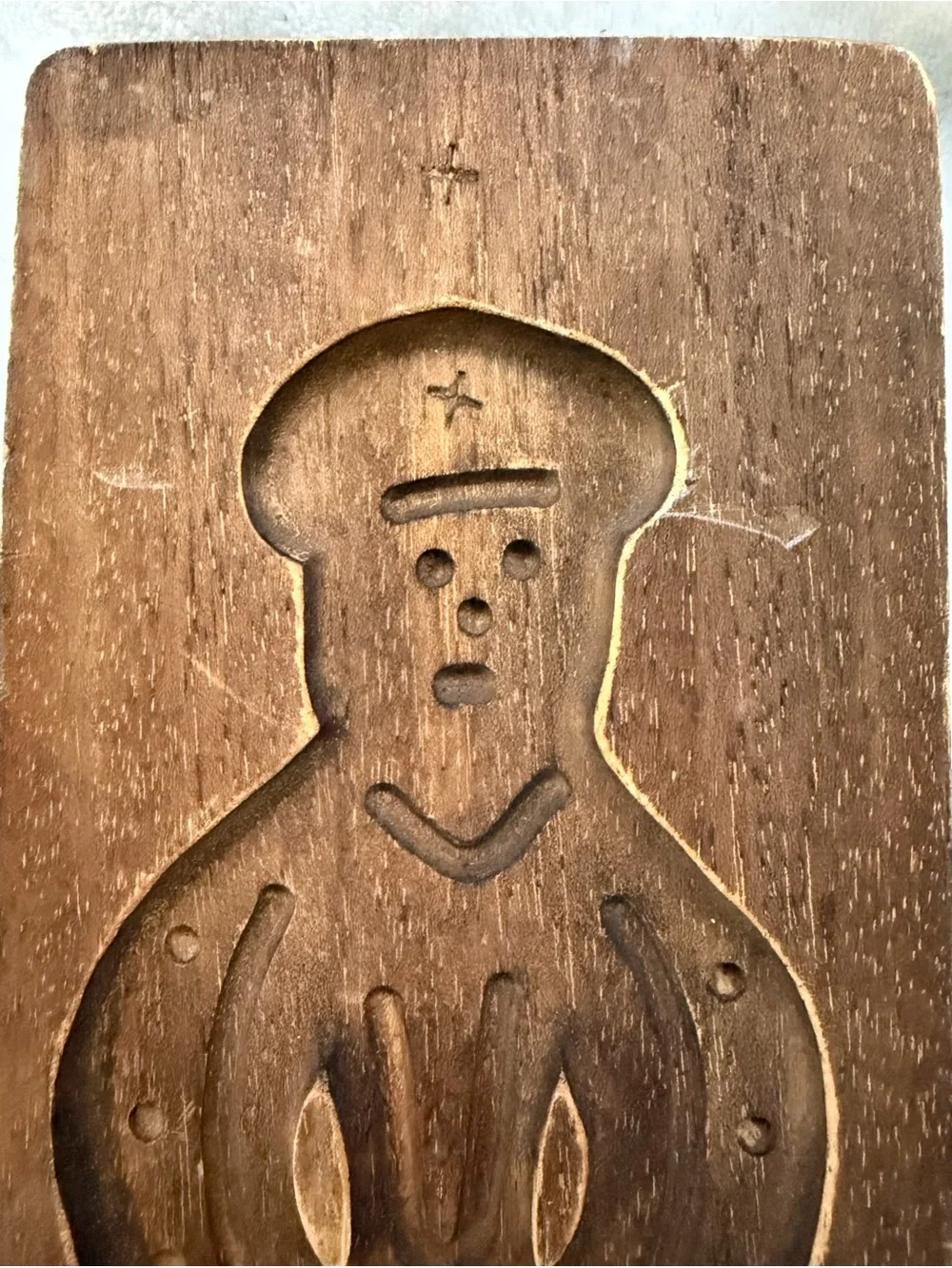 Vintage 1950’s German Dutch Speculaas Springerle Gingerbread Mold Hand Carved